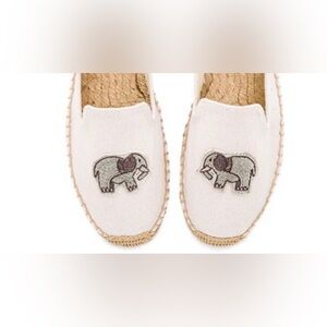 Soludos Ivory Elephant Espadrilles